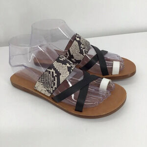 Antonio Milani Larandie Slip-On Leather Strappy Sandal NWOT Size 5